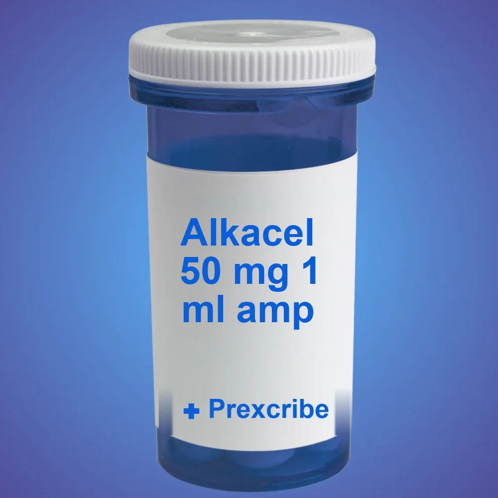 Alkacel 50 mg 1 ml amp — Amps — available online from Prexcrib