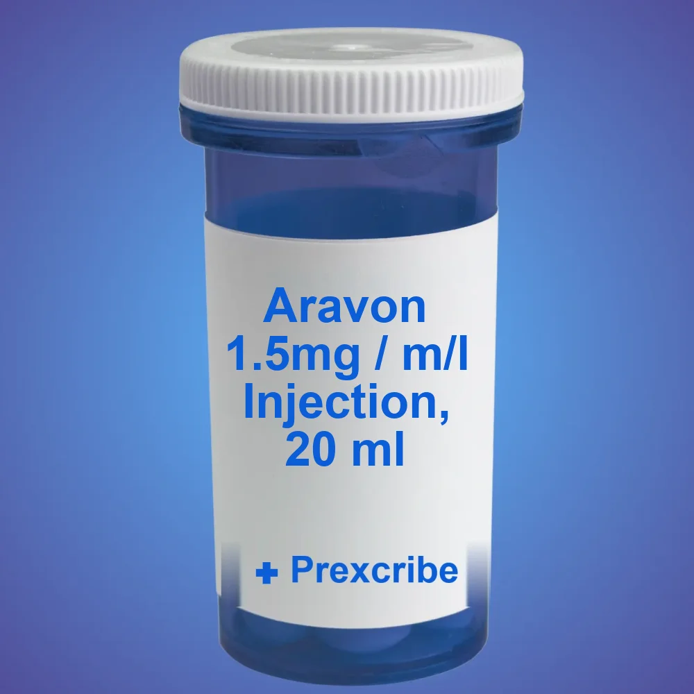 Aravon 1.5mg / m/l Injection, 20 ml — Injection — available online from Prexcrib