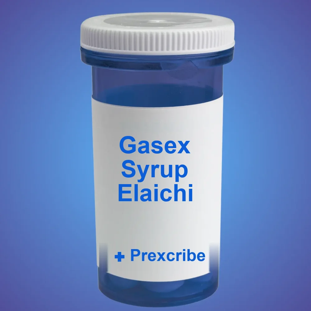 Gasex Syrup (1 bottle / 200 ml) Elaichi — Liquid — available online from Prexcrib