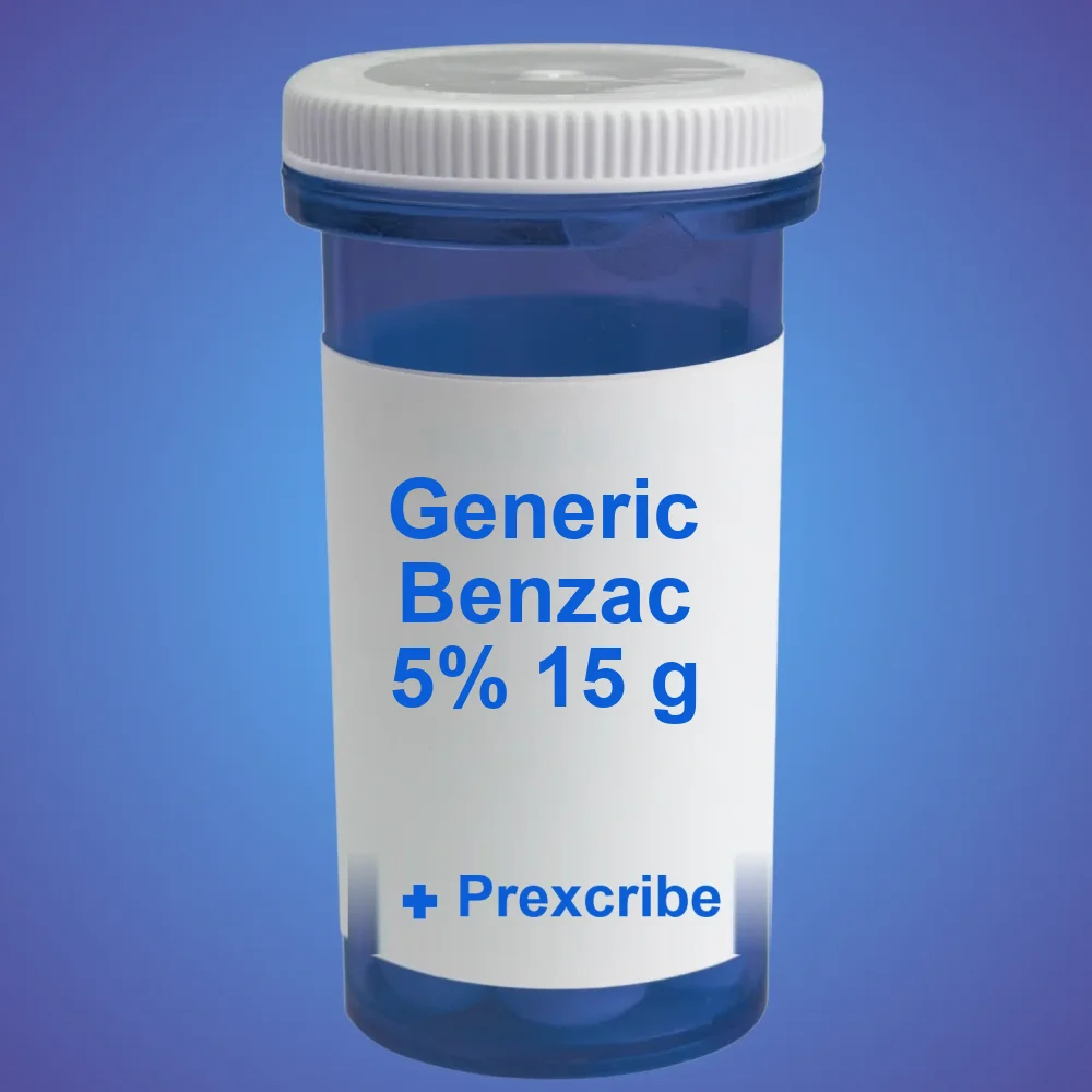 Generic Benzac 5% 15 g — Topical — available online from Prexcrib