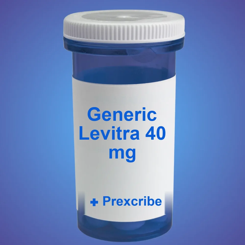 Generic Levitra 40 mg — Tablet — available online from Prexcrib