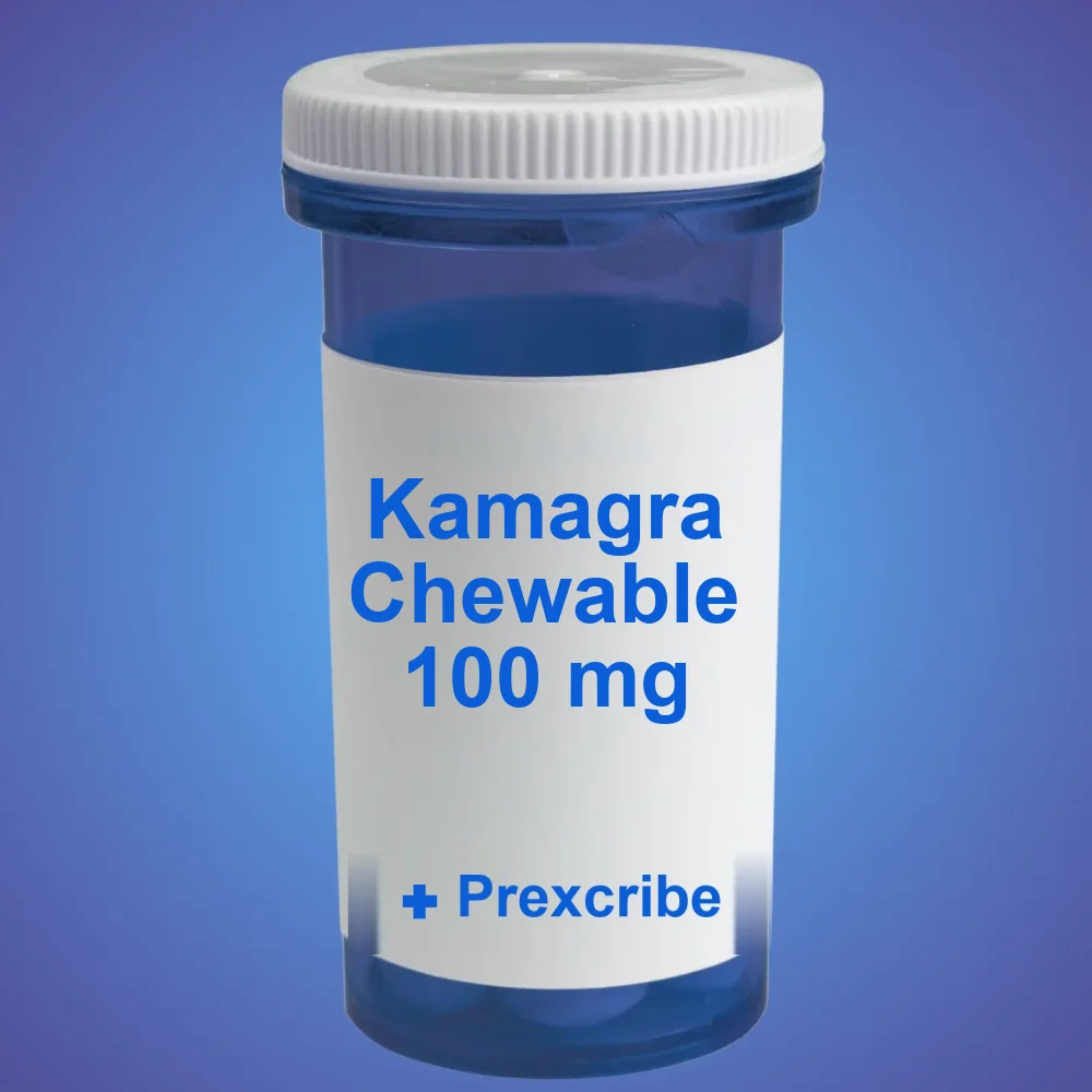 Kamagra Chewable 100 mg (1 pack / 4 tabs) — Pack — available online from Prexcrib
