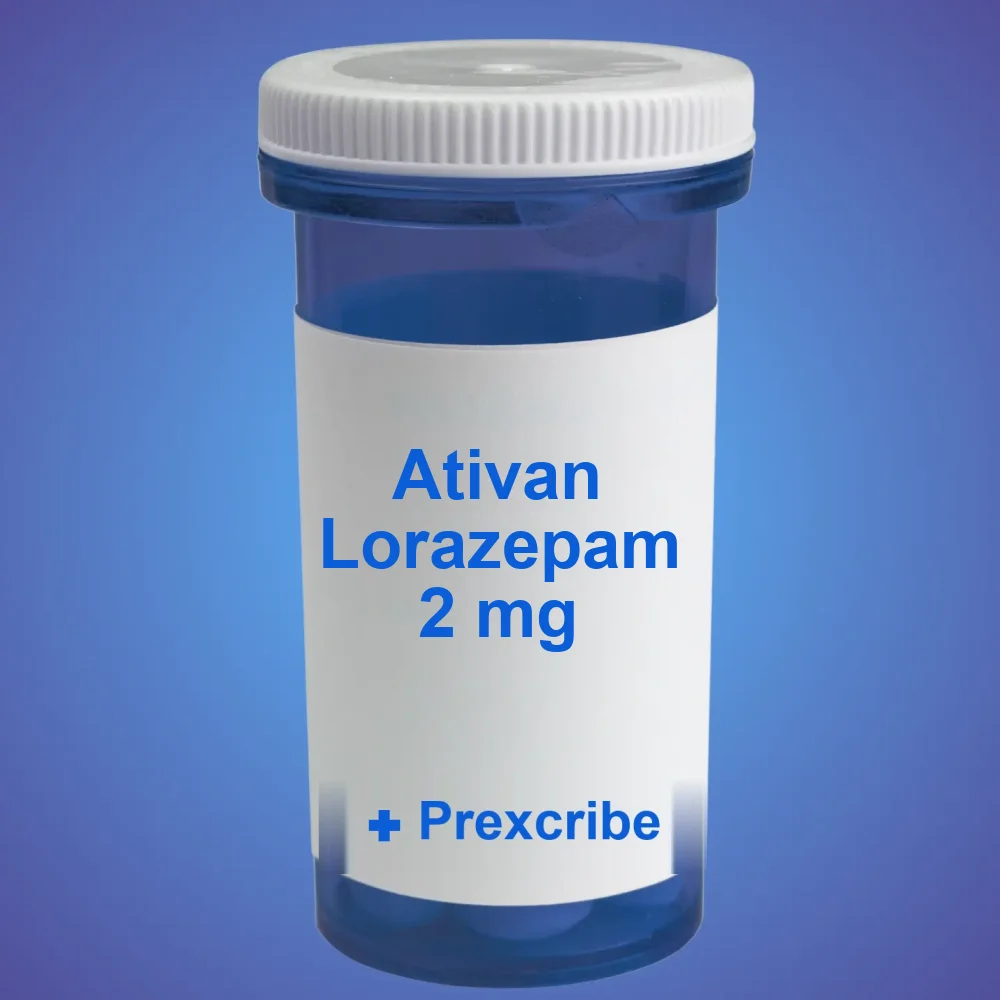 Ativan Lorazepam 2 mg — available online from Prexcrib