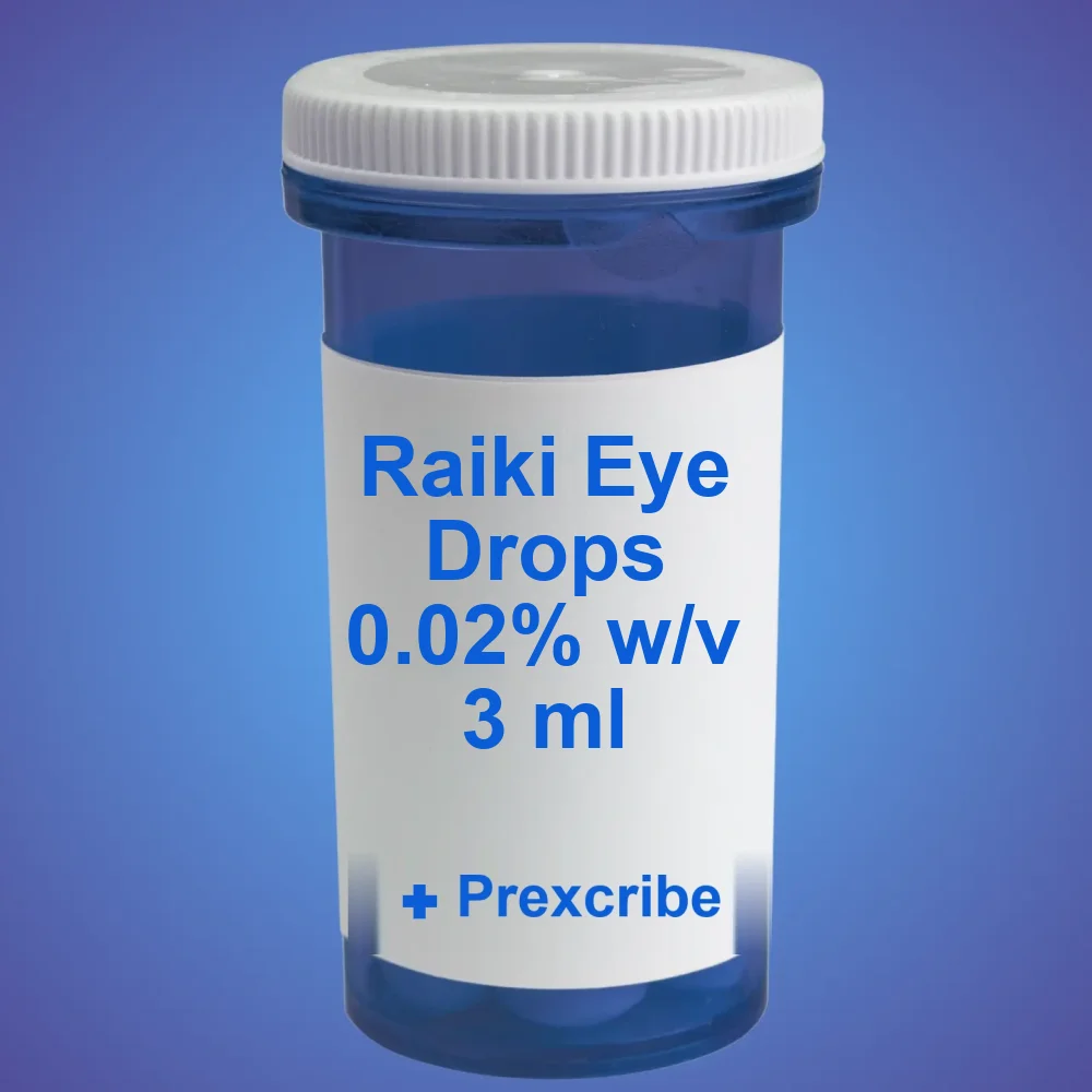 Raiki Eye Drops 0.02% w/v 3 ml — Liquid — available online from Prexcrib