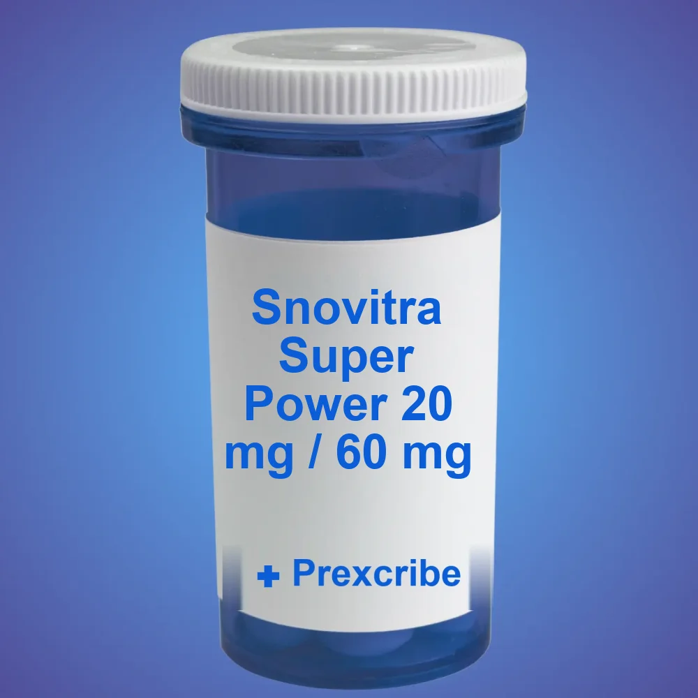 Snovitra Super Power 20 mg / 60 mg — Tablet — available online from Prexcrib