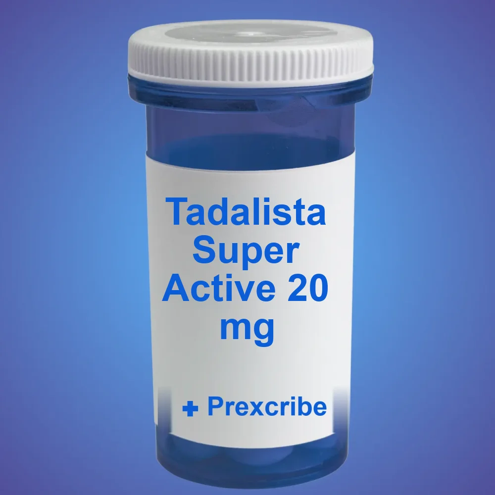 Tadalista Super Active 20 mg — Tablet — available online from Prexcrib