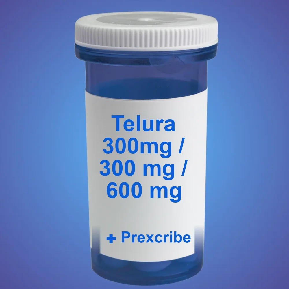 Telura 300mg / 300 mg / 600 mg (1 pack / 30 tabs) — Pack — available online from Prexcrib
